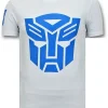 T-shirt Heren - Transformers - Wit