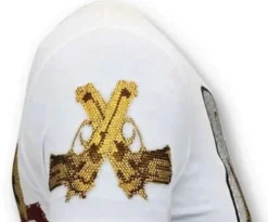 T-shirt Heren - Trust No Bitch - Wit