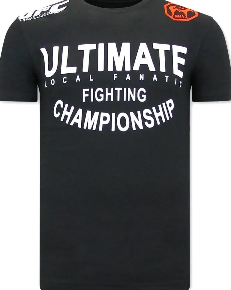 T-shirt Heren - UFC Ultimate Fighting - Zwart