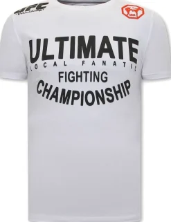 T-shirt Heren - UFC Ultimate Fighting - Wit