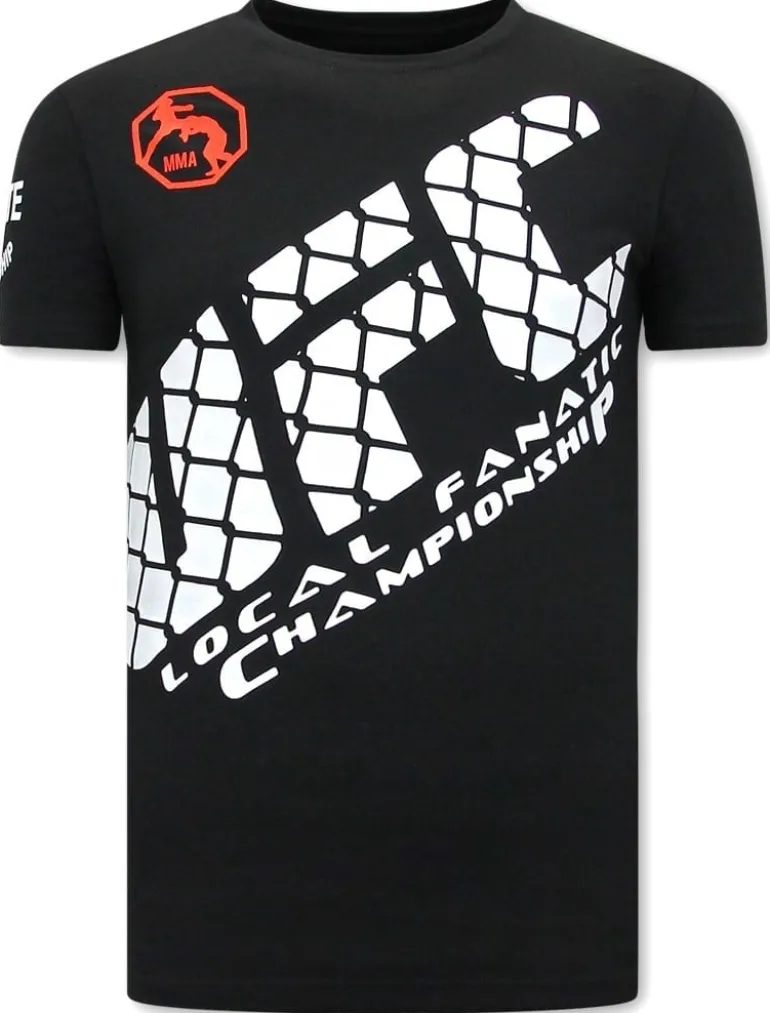 T-shirt Heren - UFC Wire Fence - Zwart
