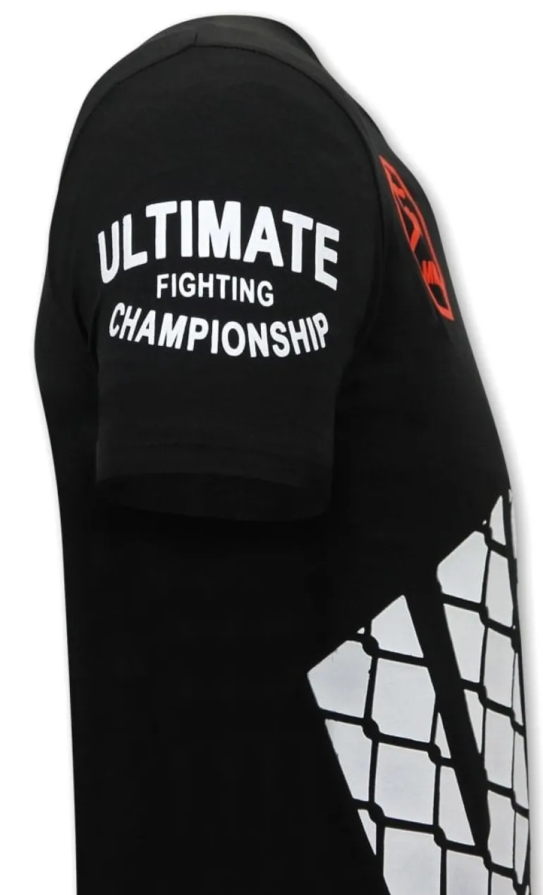T-shirt Heren - UFC Wire Fence - Zwart