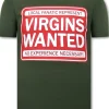 T-shirt Heren - Virgins Wanted - Groen