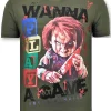 T-shirt Heren - Wanna Play A Game - Groen