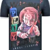 T-shirt Heren - Wanna Play A Game - Blauw