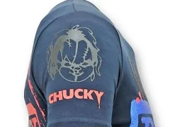 T-shirt Heren - Wanna Play A Game - Blauw