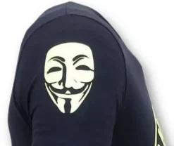 T-shirt Heren - We Are Anonymous - Blauw