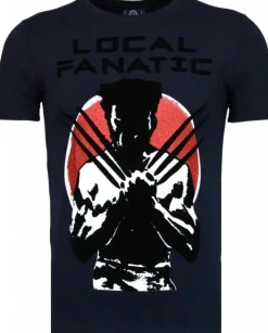 T-shirt Heren - Wolverine - Blauw