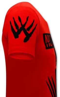 T-shirt Heren - Wolverine - Rood